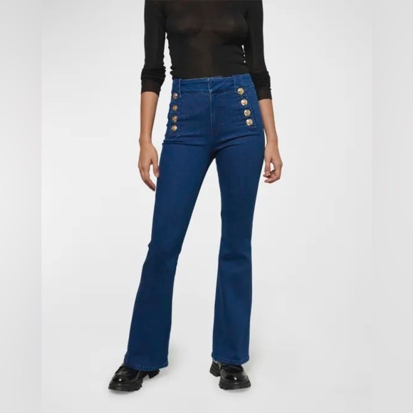 Derek Lam 10 Crosby
Robertson Flared Denim Sailor Trousers - Picture 1 of 12